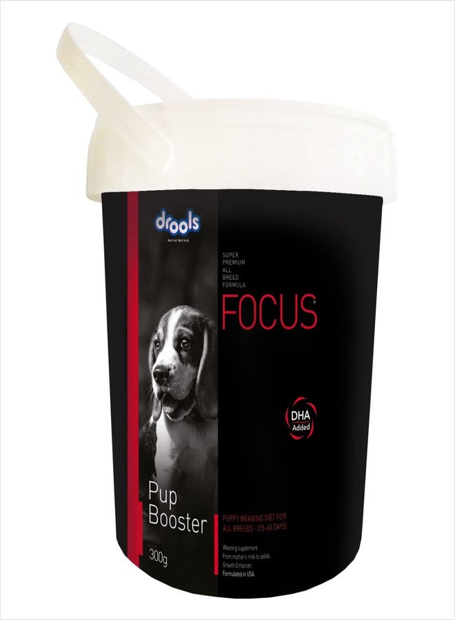 Drools Focus Pup Booster - Puppy Weaning Diet 300g | Chicken Flavour | All Breeds | DHA Aids in The Development of The Brain and Vision | Increases Immunity | Development of Strong and Healthy Bones - Image 1